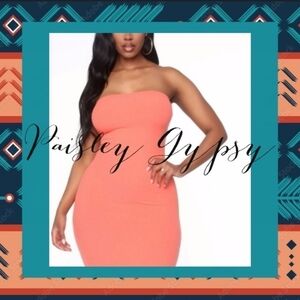 CORAL DRESS SIZE L